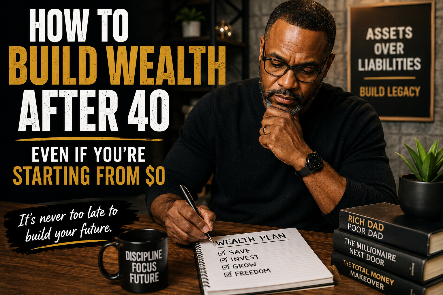 How to Build Wealth After 40 — Even If You’re Starting From $0