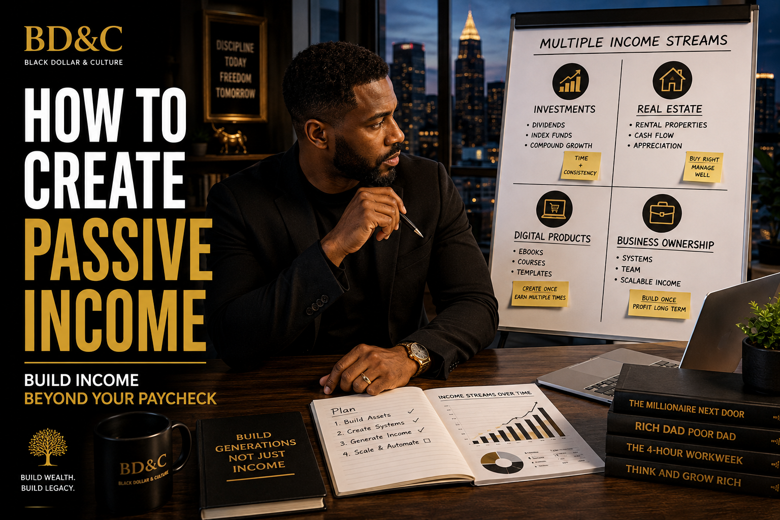 How to Create Passive Income: Building Income Streams That Don’t Depend on Every Hour You Work
