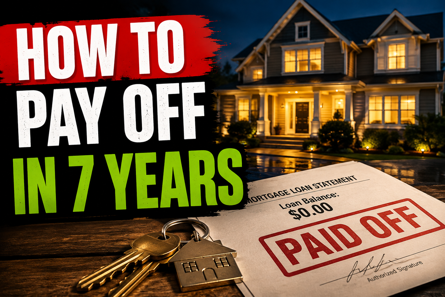 How to Pay Off Your House in 7 Years (Step-by-Step Guide)