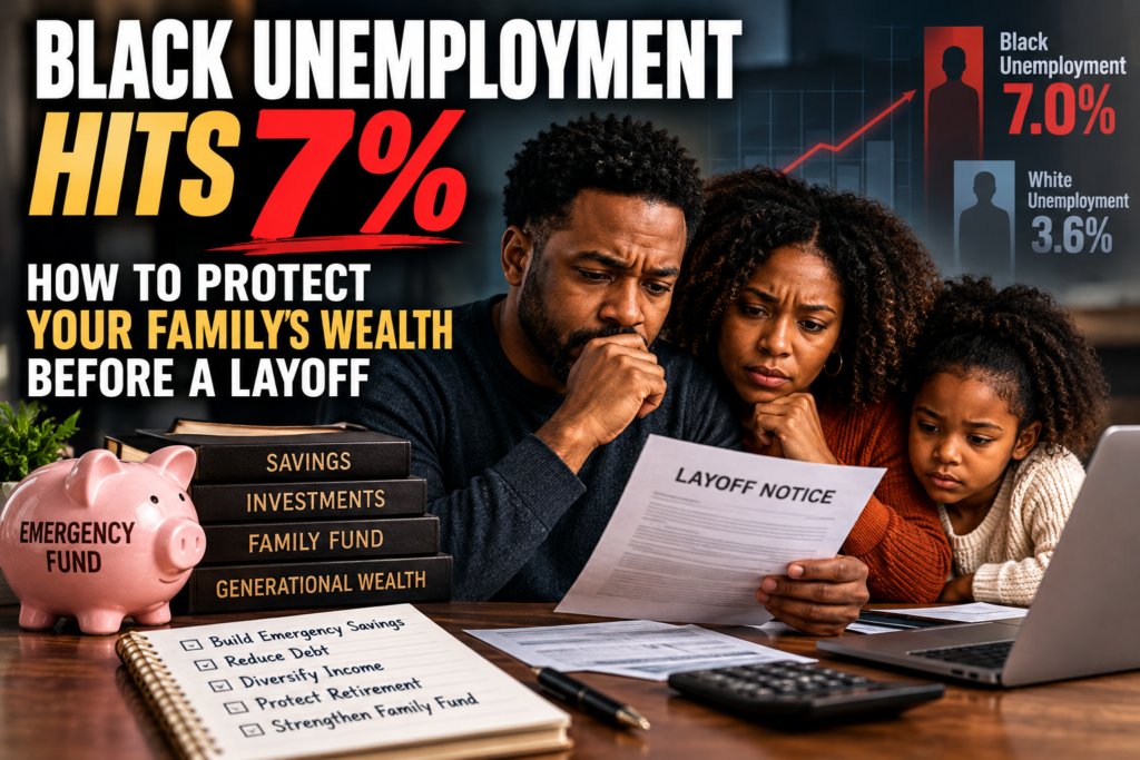 Black Unemployment Hits 7%: How to Protect Your Family’s Wealth Before a Layoff