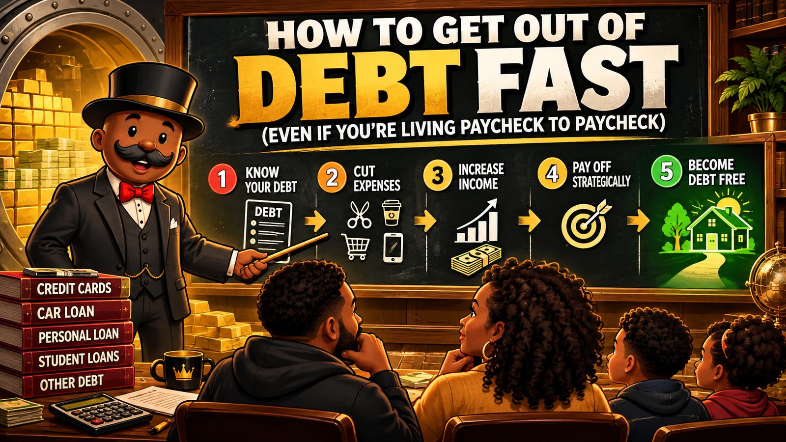 How to Get Out of Debt FAST (Even If You’re Living Paycheck to Paycheck)